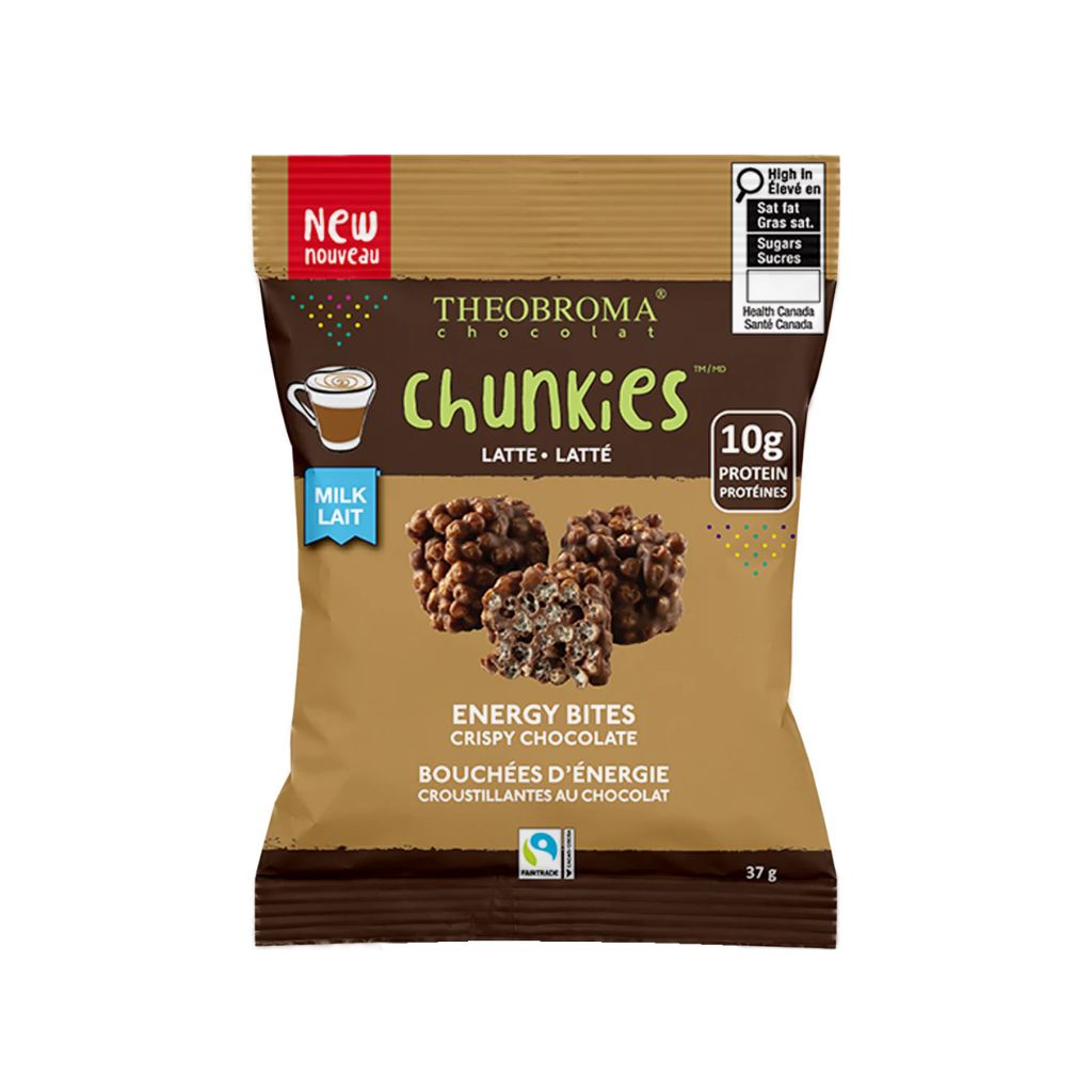Chunkies bouchées d'énergie latté Theobroma - La Boite à Grains