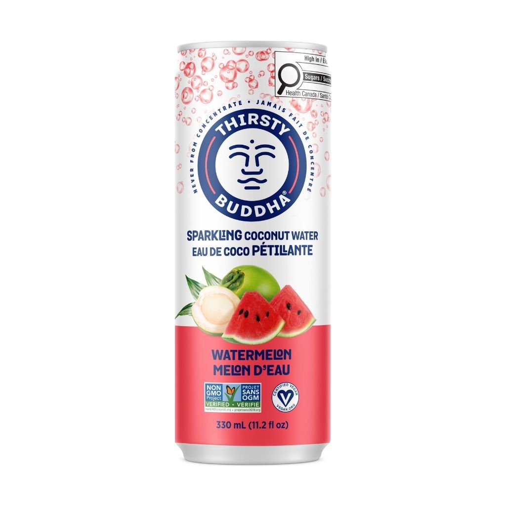 Eau de Coco Pétillante Melon d'Eau Thirsty Buddha - La Boite à Grains