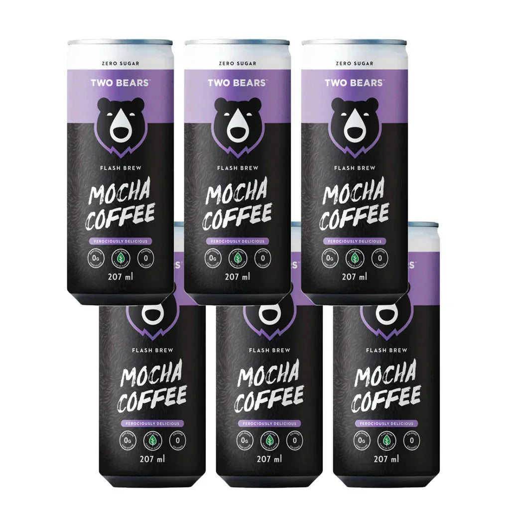 two bears cafe moka glace flash 6x207 ml - la boite a grains