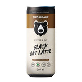 two bears latte mousseux avoine café noir 207 ml - la boite a grains
