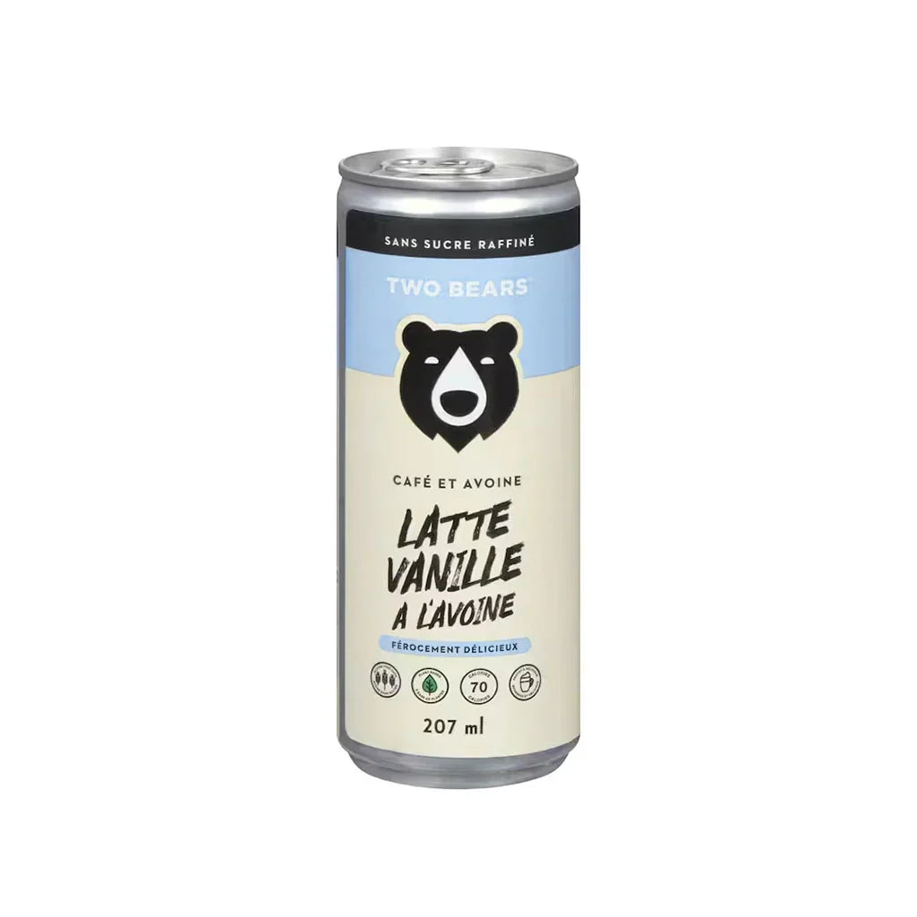 Two Bears latté vanille avoine - La Boite à Grains