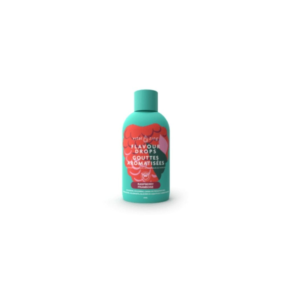 gouttes aromatisées framboise Vital Zing - La Boite à Grains