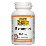 Vitamin B Complete Natural Factors - La Boite à Grains