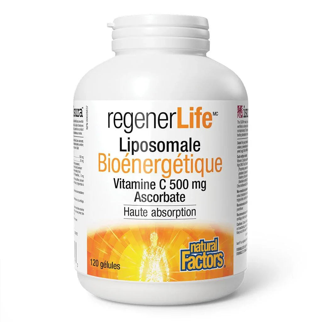 RegenerLife Natural Factors Bioenergetic Liposomal Vitamin C - La Boite à Grains