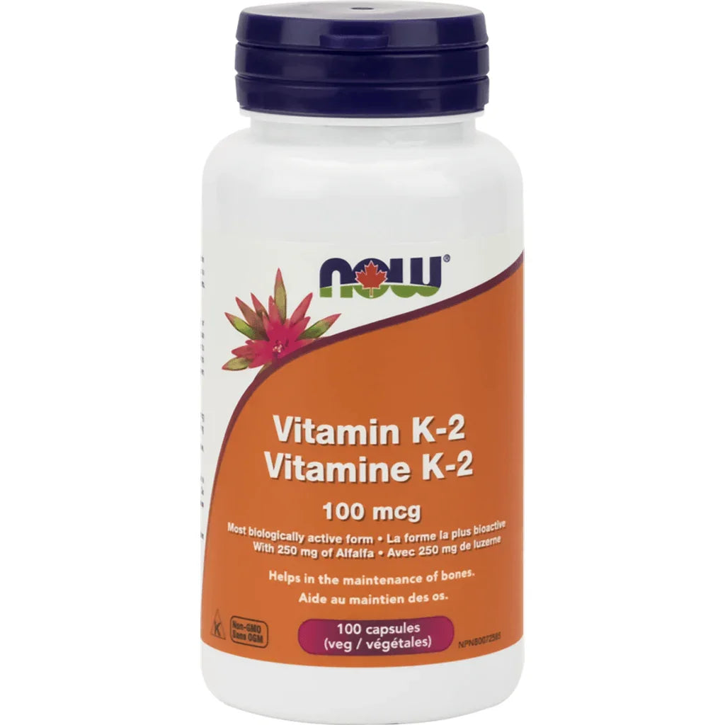 Vitamin K-2 100 mcg Now - La Boite à Grains