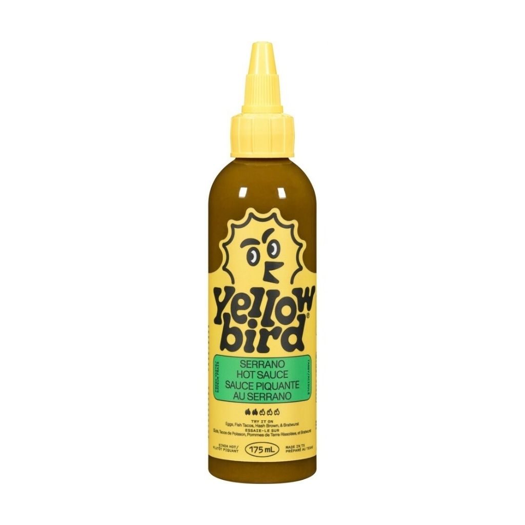 sauce piquante au serrano Yellow Bird - La Boite à Grains