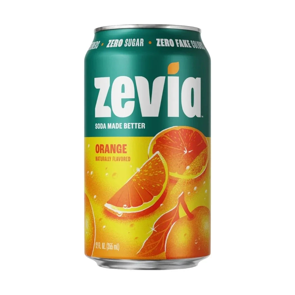 zero sugar orange soda Zevia - La Boite à Grains