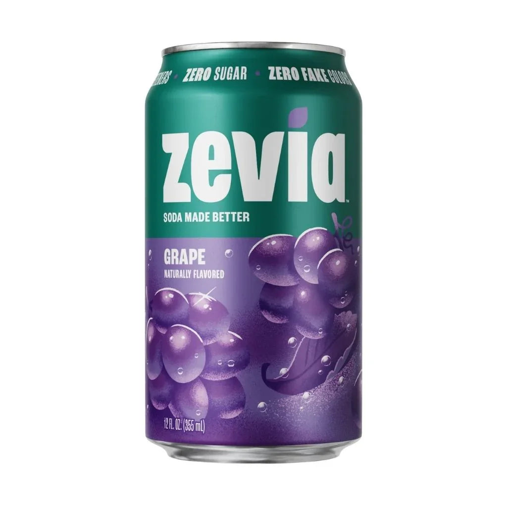 zero sugar grape soda Zevia - La Boite à Grains