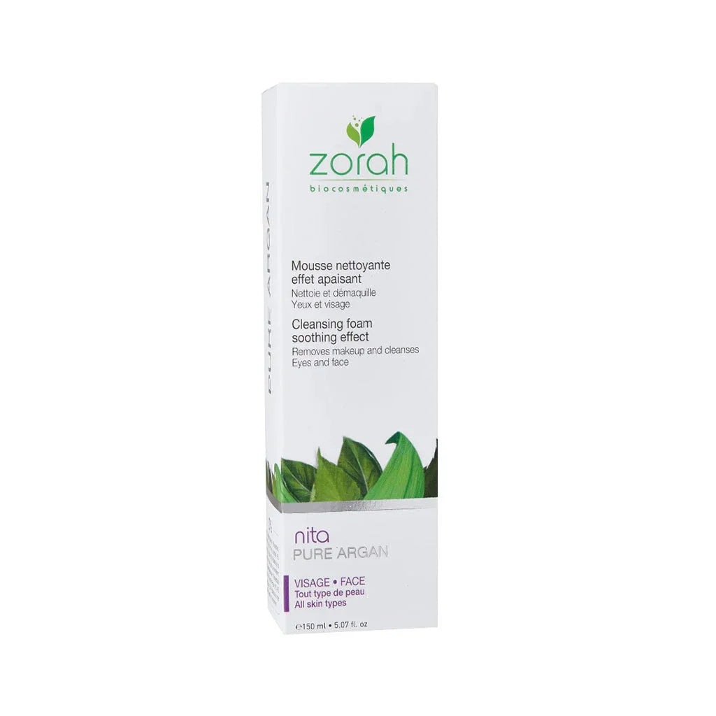 zorah biocosmetics cleansing foam soothing effect nita face 150 ml - La Boite à Grains