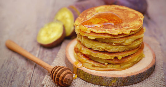 crêpes de patate douce - La Boite à Grains