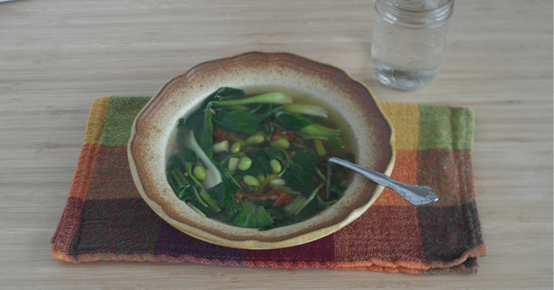 Soupe aux légumes verts