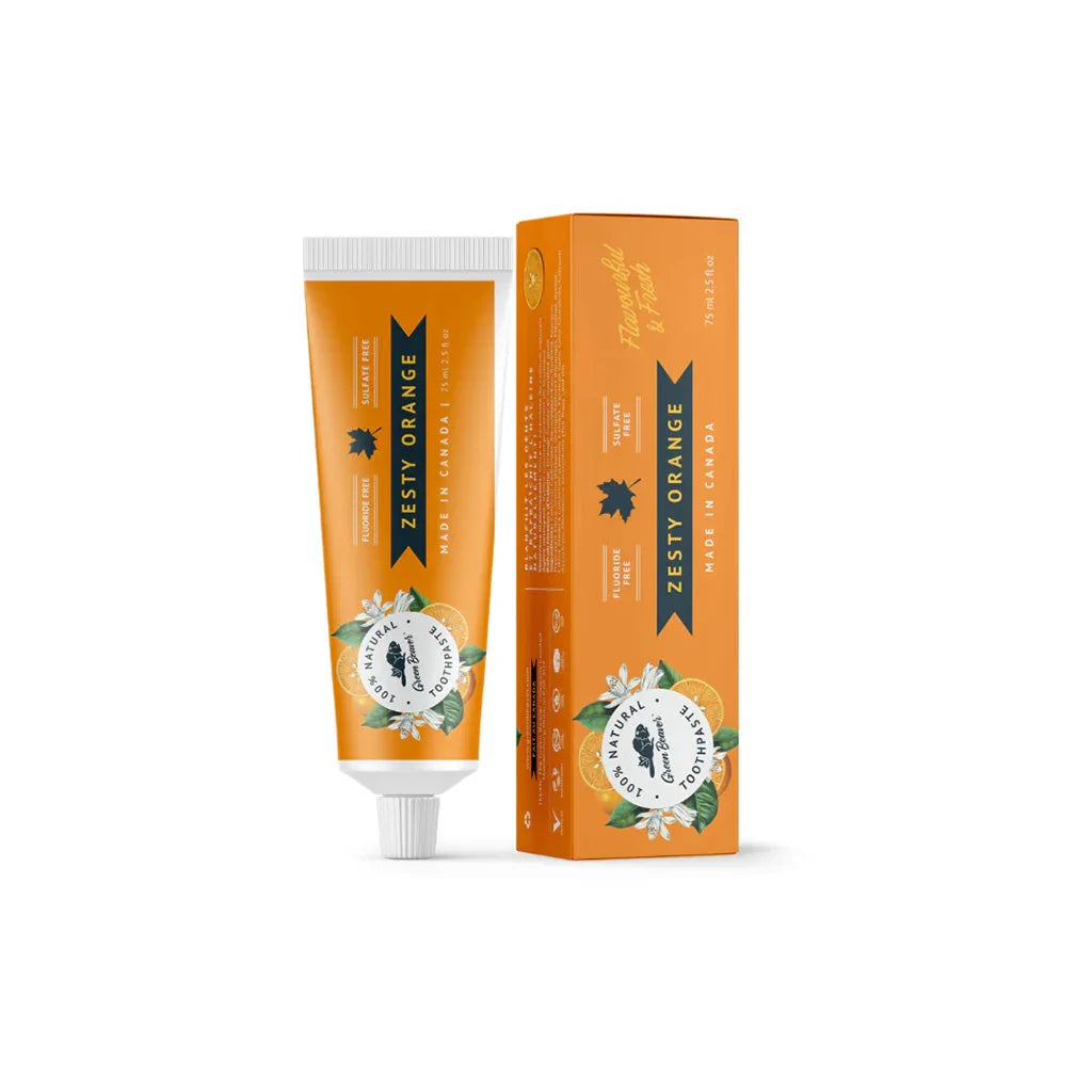 green beaver dentifrice naturel orange fruitée 75 ml - La Boite à Grains
