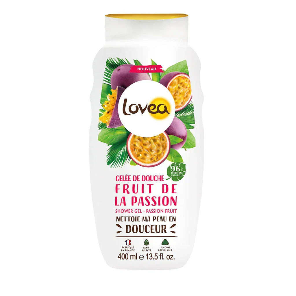 lovea gelée de douche fruit de la passion 400 ml - La Boite à Grains