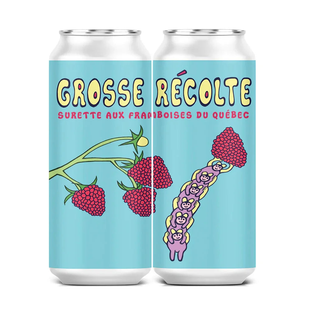 big sour harvest with raspberries from Quebec - La Boite à Grains