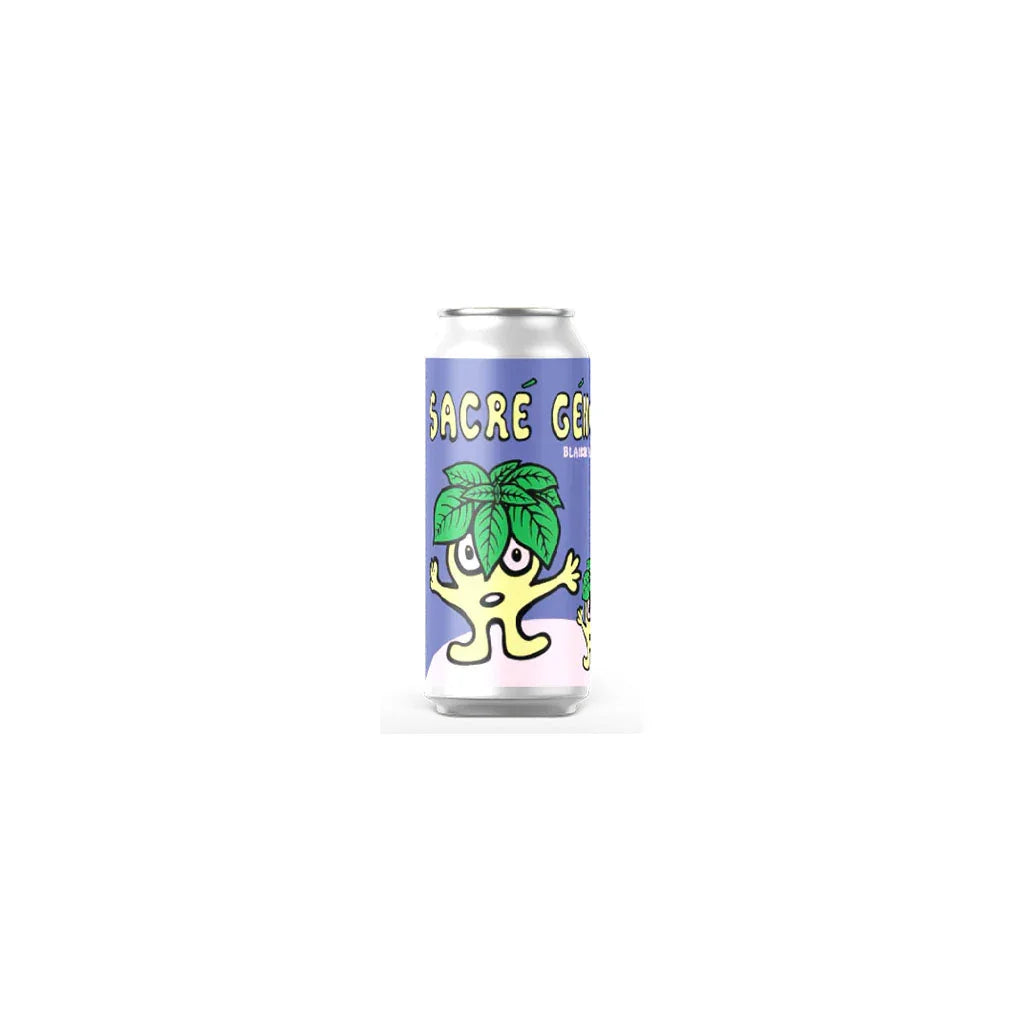 À La Dérive bière Sacré Génois blanche au basilic 473 ml - La Boite à Grains