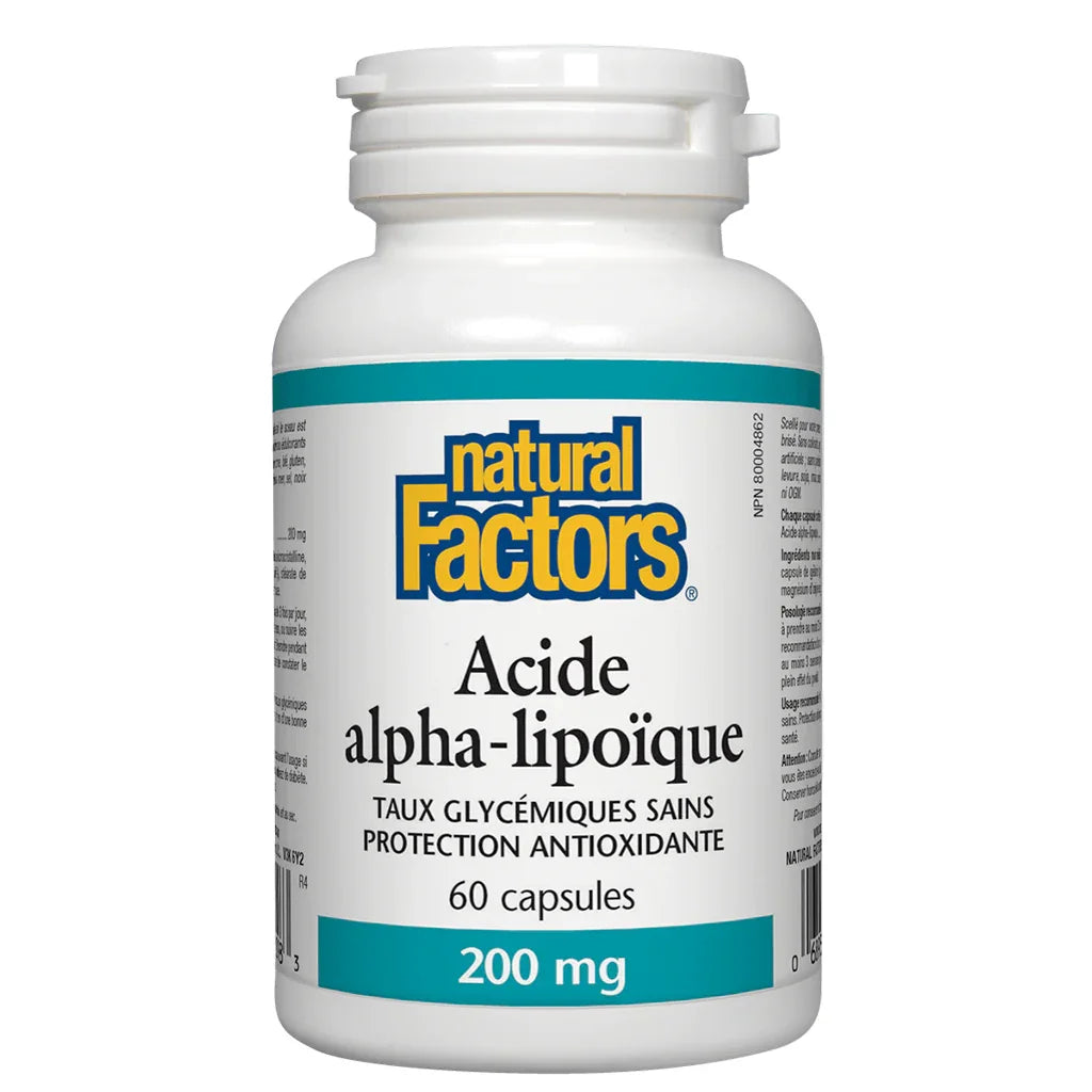 Natural Factors Alpha-Lipoic Acid - La Boite à Grains