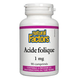Acide Folique Natural Factors - La Boite à Grains