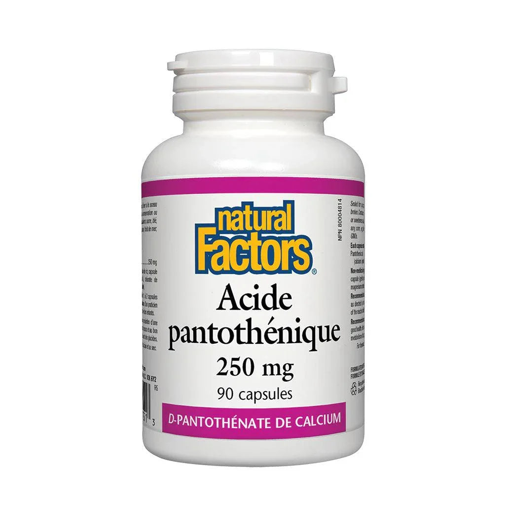 Natural Factors Pantothenic Acid - La Boite à Grains