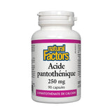 Natural Factors Pantothenic Acid - La Boite à Grains