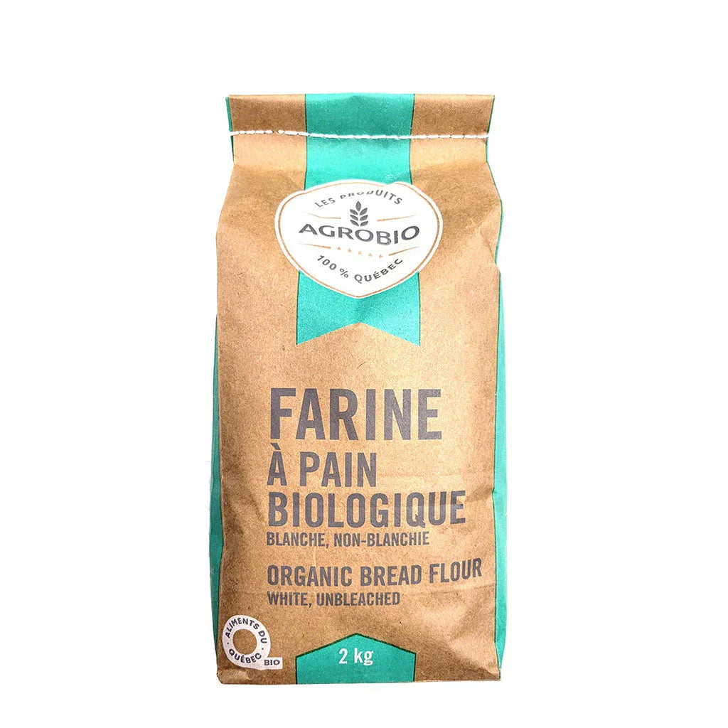 agrobio unbleached white organic bread flour 2 kg - La Boite à Grains