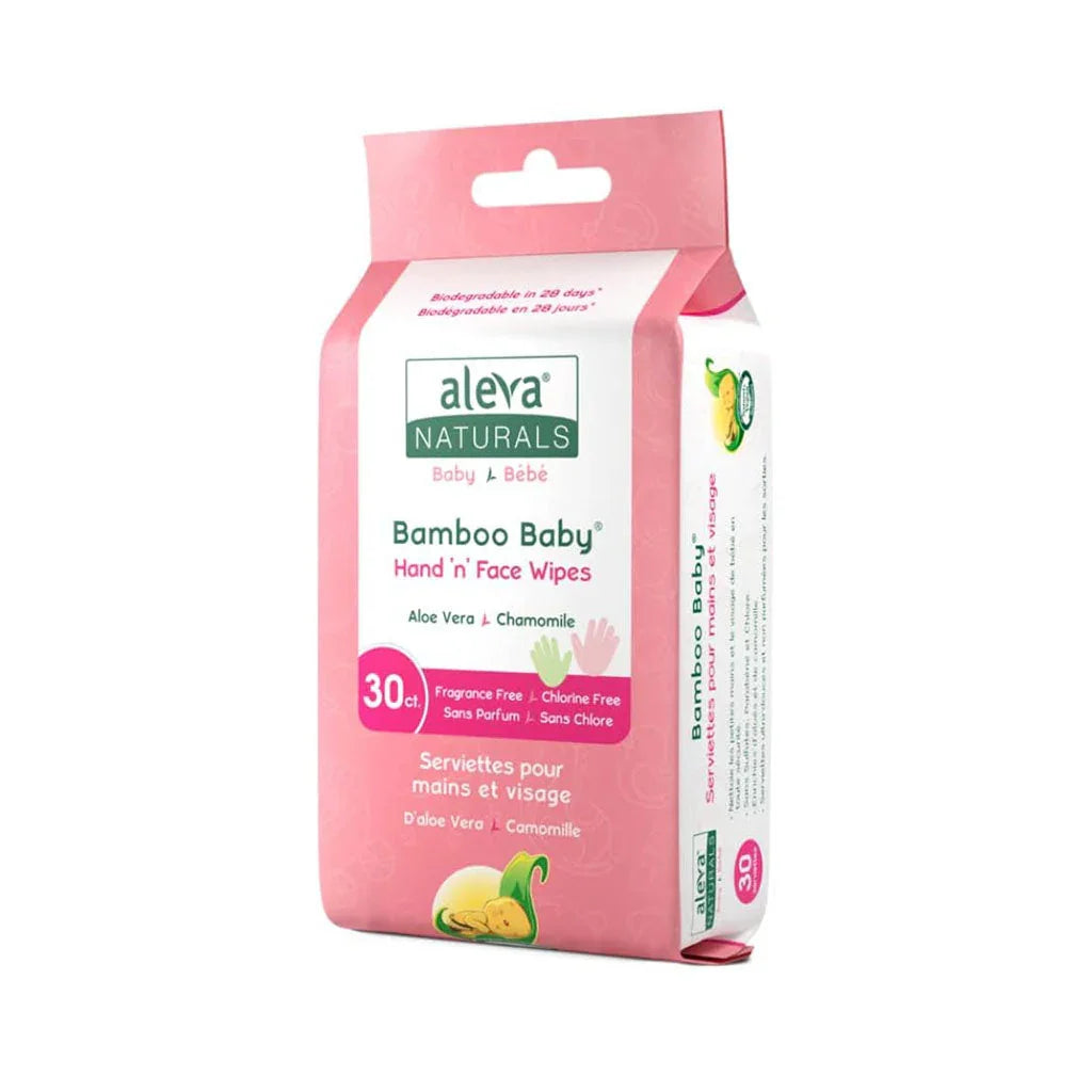 aleva naturals bamboo baby serviettes pour mains et visage  - Aleva Naturals