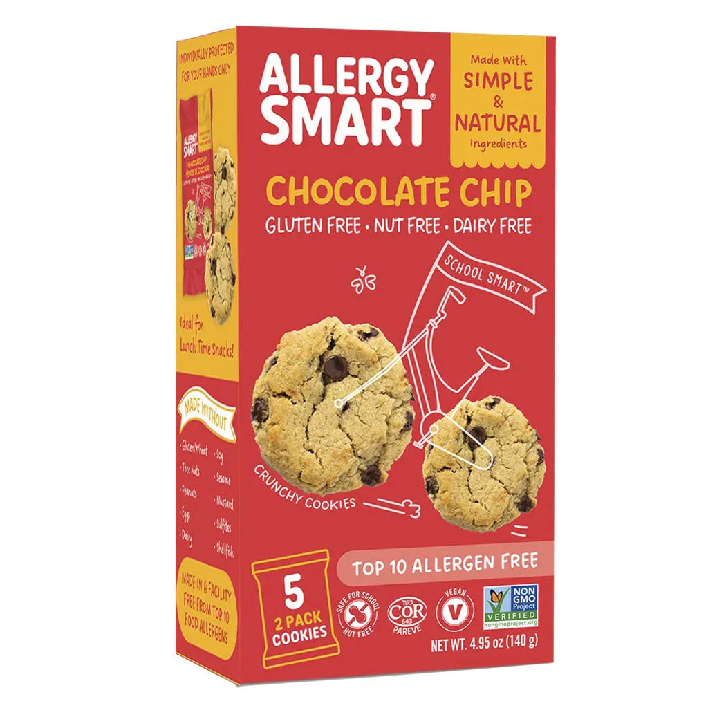 allergy smart crunchy chocolate chip biscuits 140 g - La boite à grains