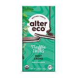 alter eco truffle thins chocolat noir crème à la menthe - La Boite à Grains
