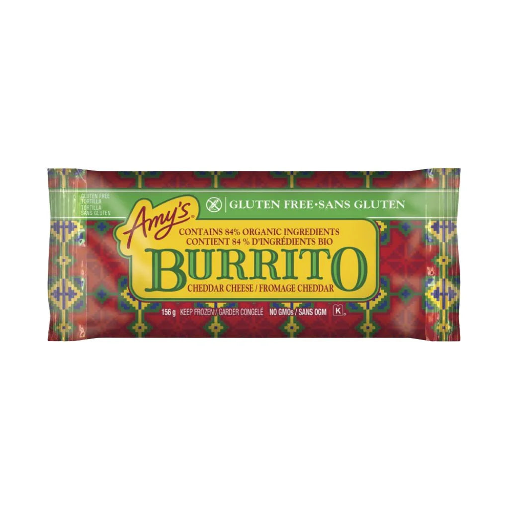 Amy's Gluten-Free Cheddar Cheese Burrito - La Boite à Grains