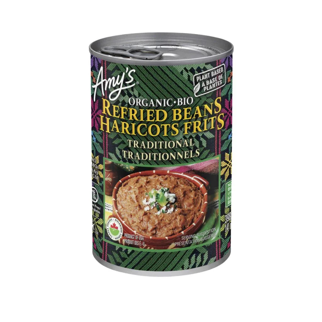 haricots frits traditionnels biologiques Amy's - La Boite à Grains