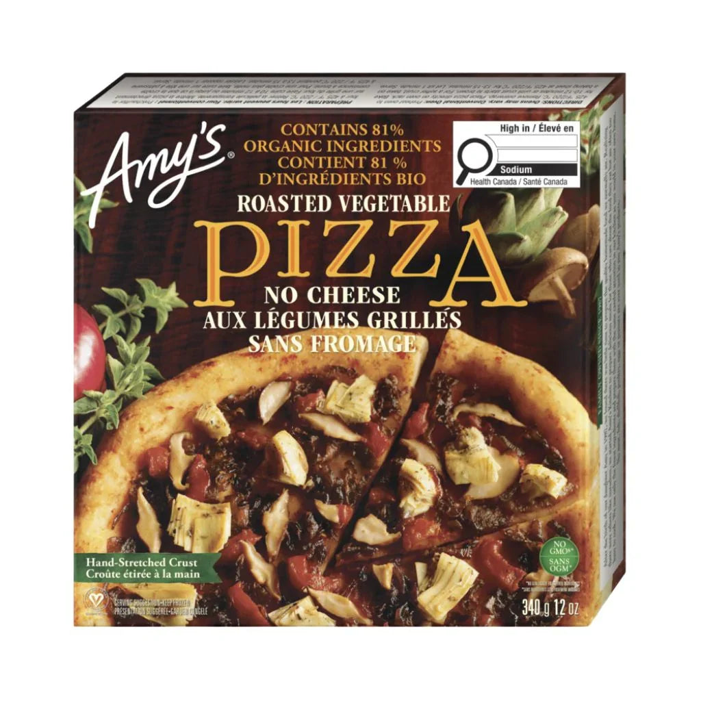 pizza aux légumes grillés sans fromage Amy's - La Boite à Grains