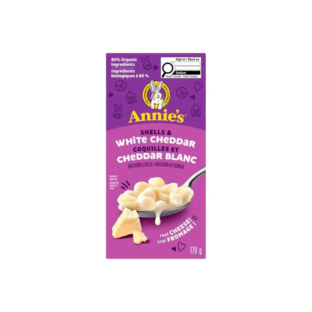 coquilles et cheddar blanc Annie's - La Boite à Grains