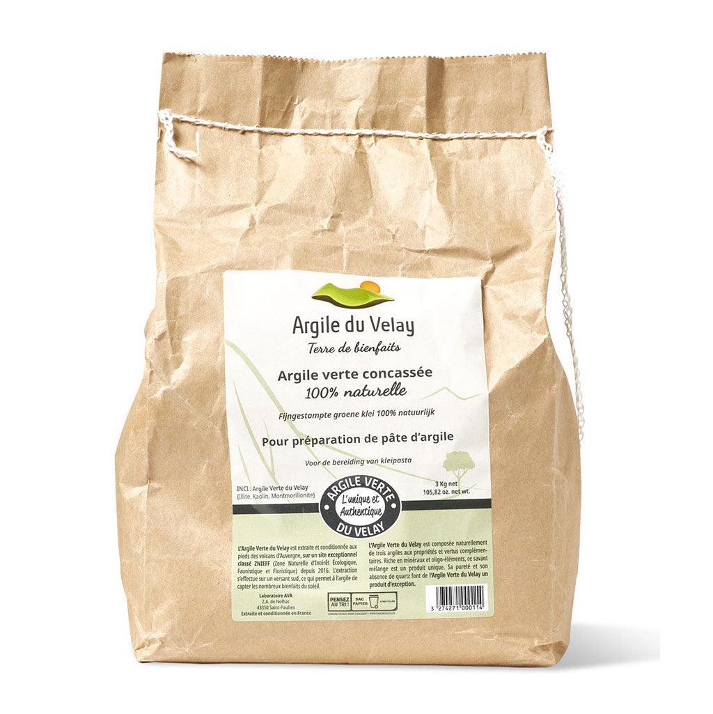 100% Natural Crushed Green Clay Velay Clay - La Boite à Grains