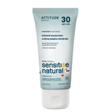 Attitude crème solaire minérale peaux sensibles FPS 30 bébés et enfants 75 g - La Boîte à Grains