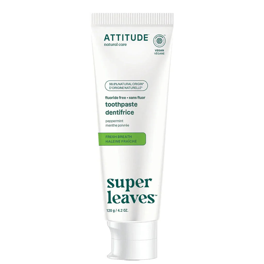 Attitude fresh breath peppermint toothpaste without fluoride 120 g - La Boite à Grains