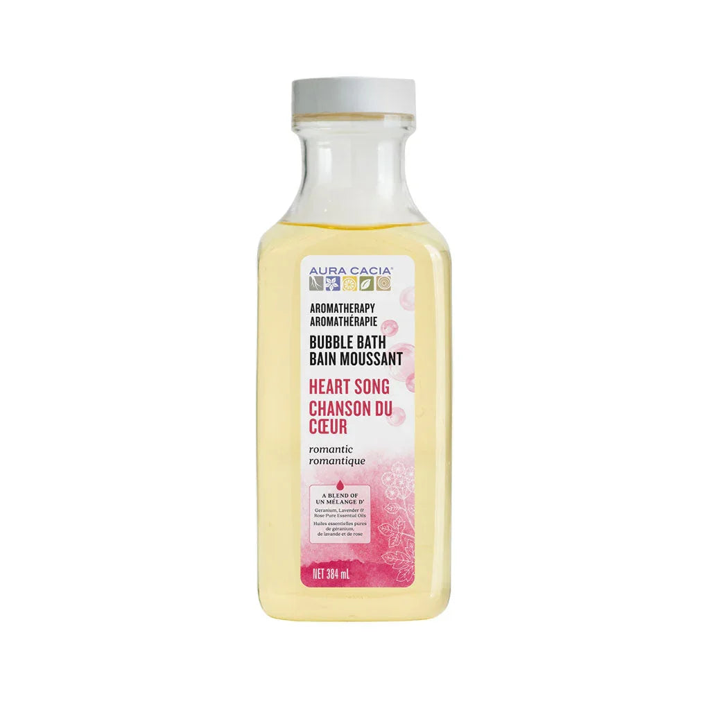 aura cacia bubble bath song of the heart 384 ml
