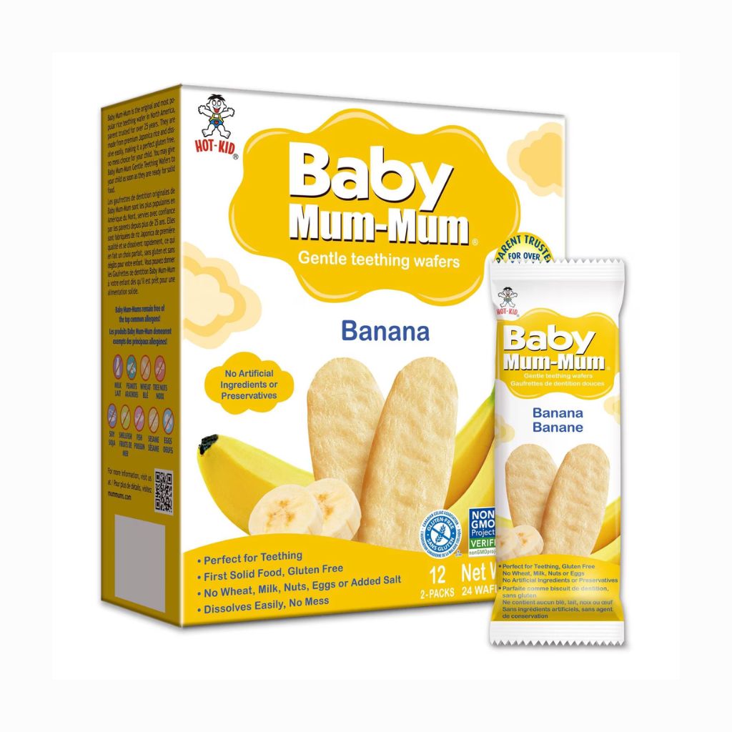 Banana Gentle Teething Wafers Baby Mum-Mum - La Boite à Grains