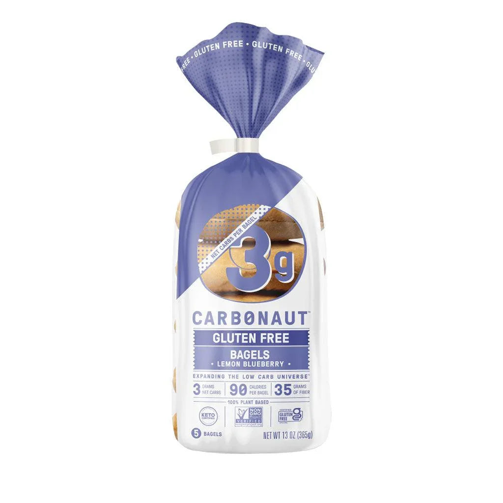 Carbonaut Low Carb Gluten Free Lemon and Blueberry Bagels - La Boite à Grains