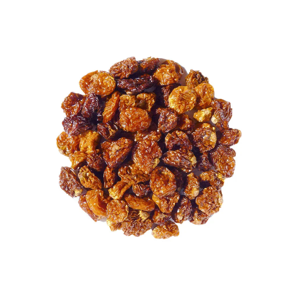 organic incan berries in bulk grain box