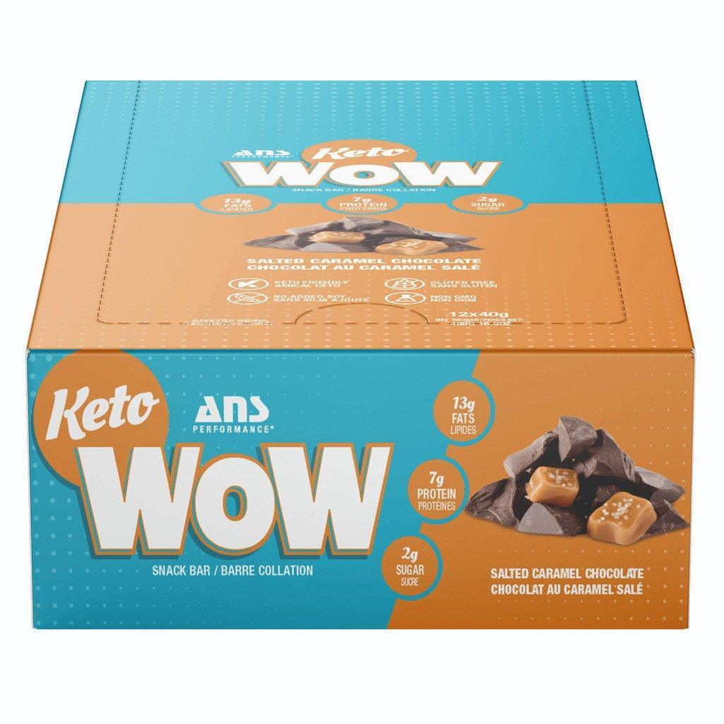 Keto Wow Chocolate and Salted Caramel Snack Bar ANS Performance - La Boite à Grains