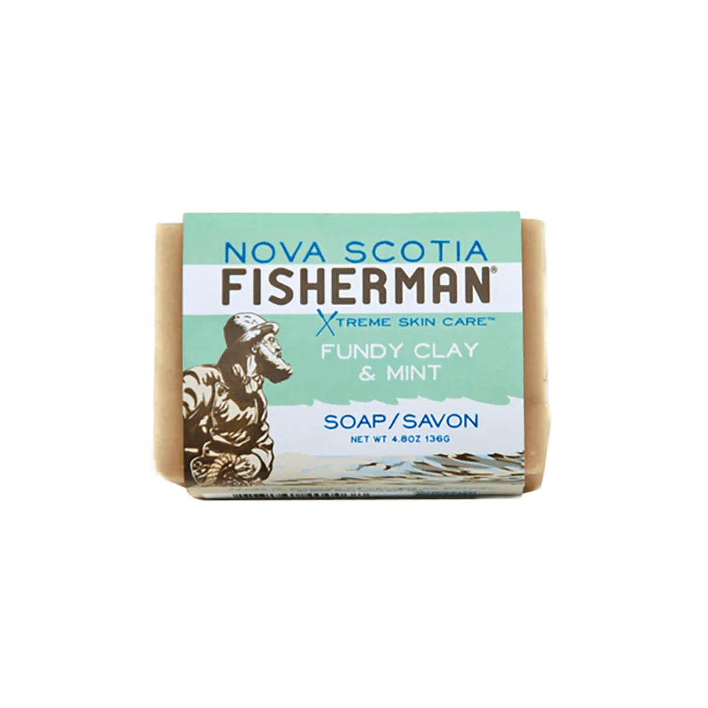 Nova Scotia Fisherman Fundy Clay and Mint Soap Bar - La Boite à Grains