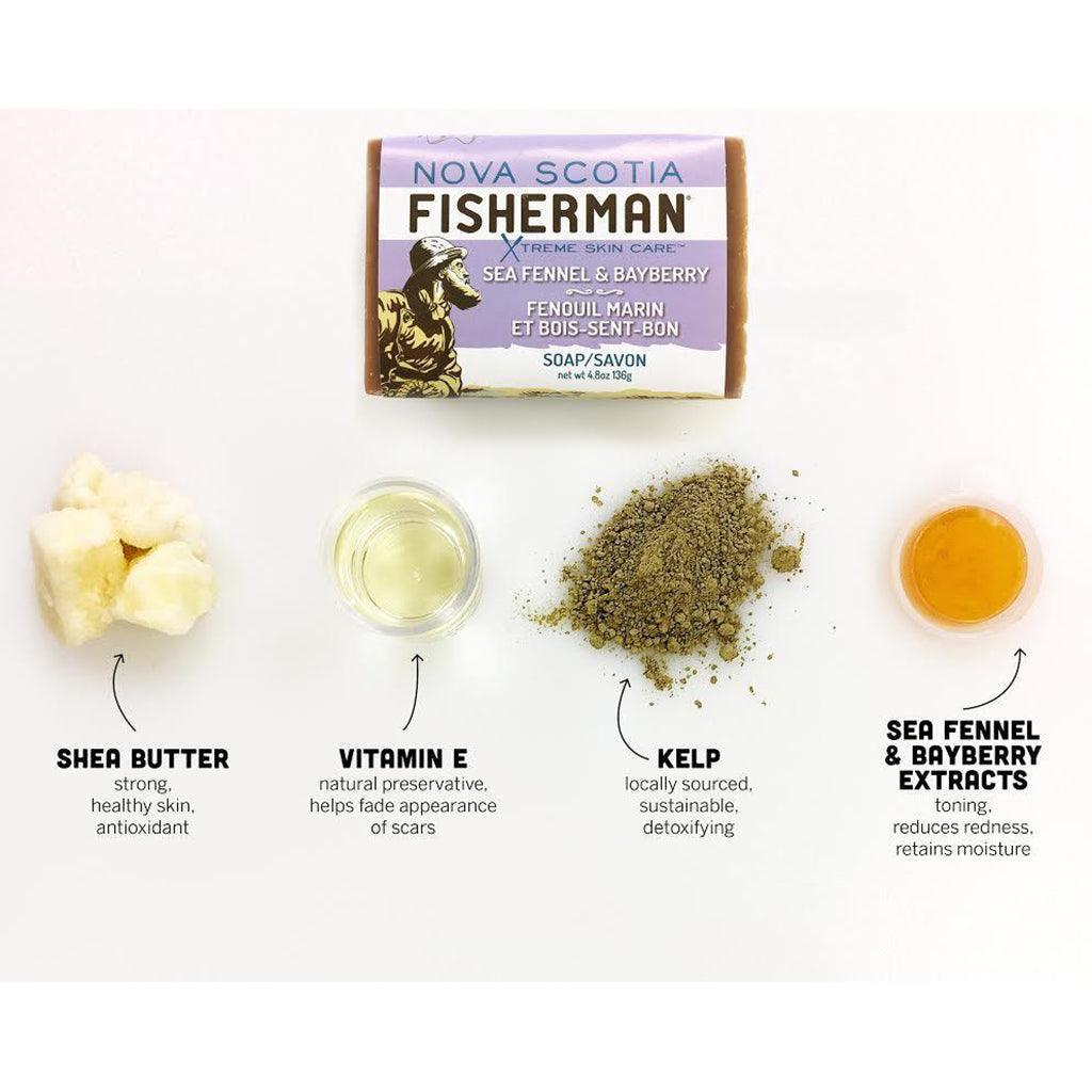 Nova Scotia Fisherman Sea Fennel and Bois-Sent-Bon Soap Bar - La Boite à Grains