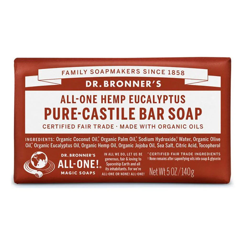 Pure Castile Soap Bar - Eucalyptus Dr. Bronner's - La Boite à Grains