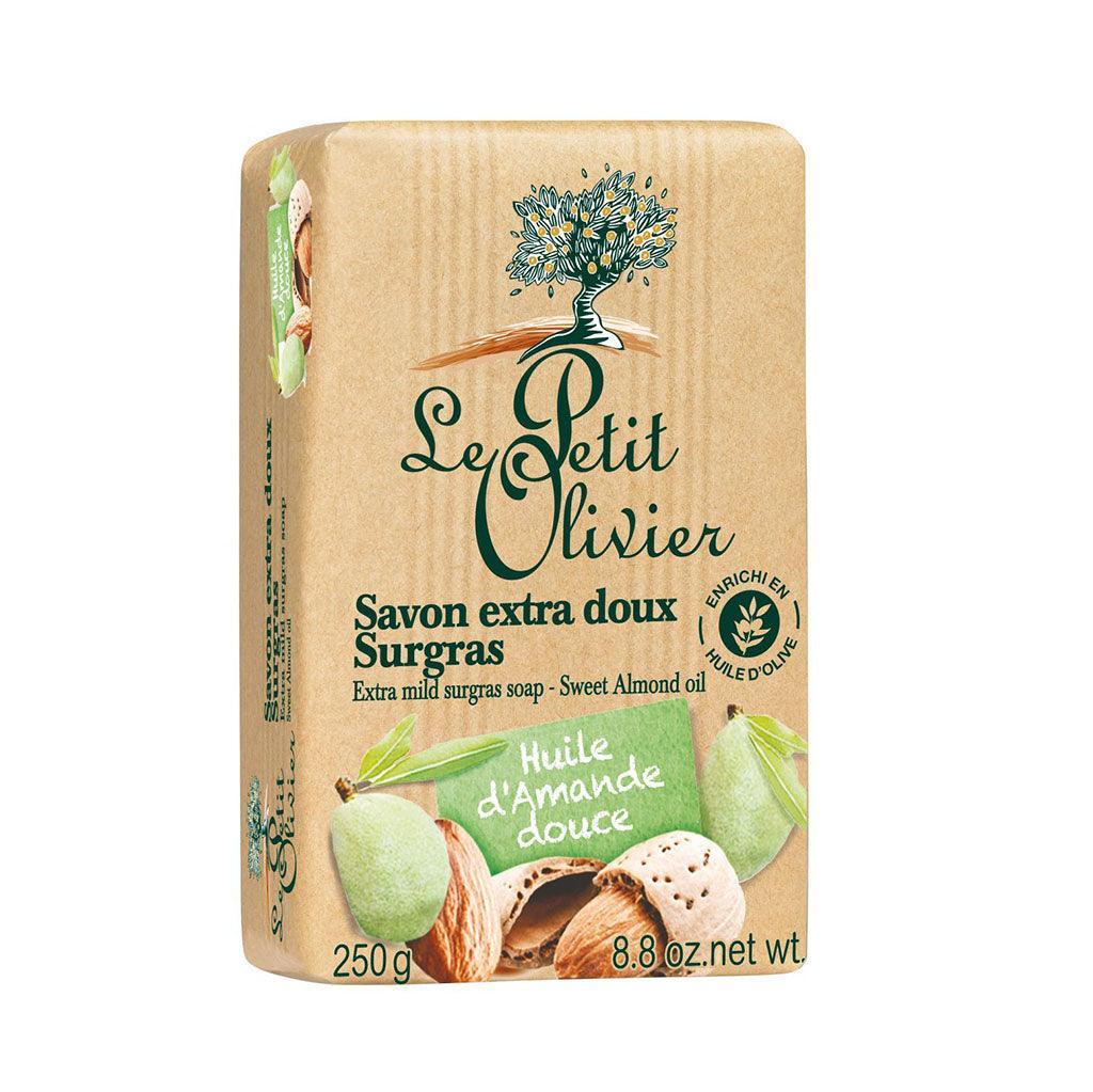 Barre de Savon Extra Doux Surgras Huile d'Amande Douce Le Petit Olivier - La Boite à Grains