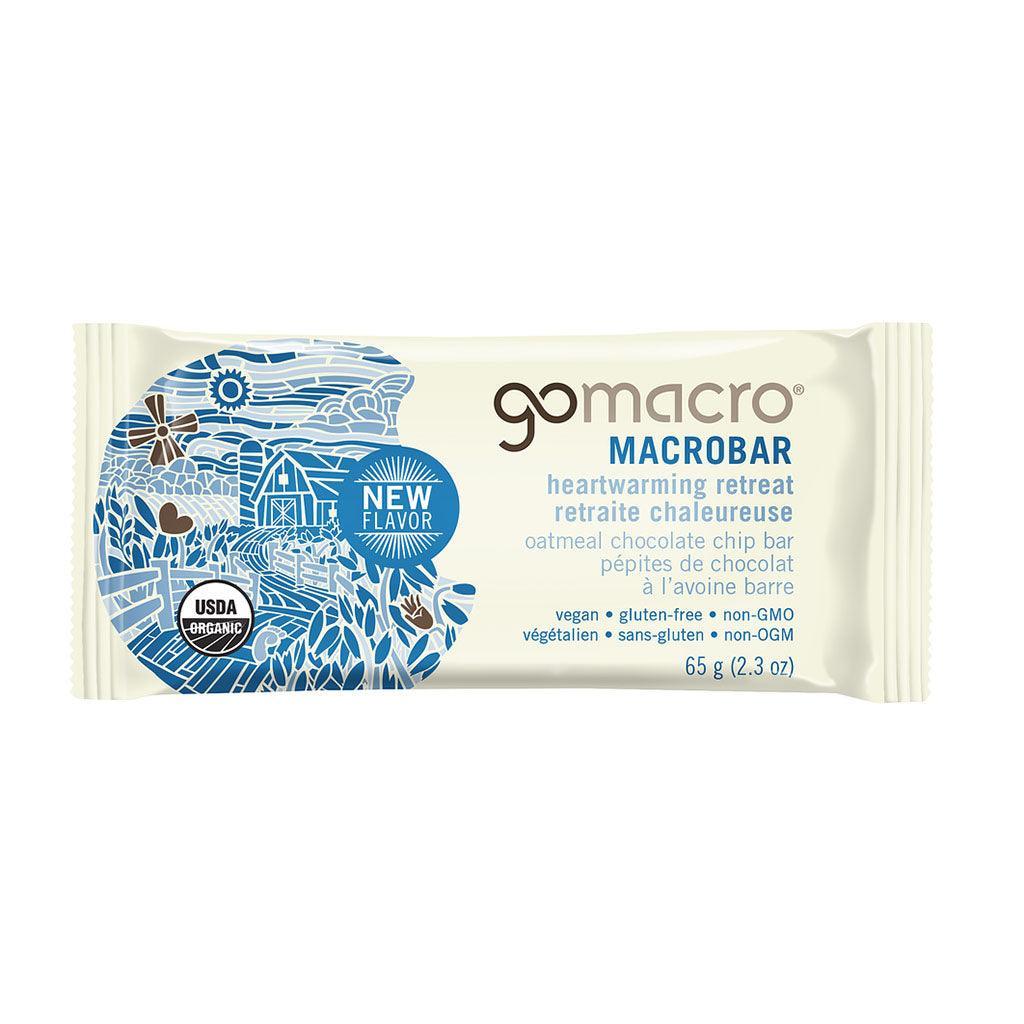 GoMacro Warm Retreat Oatmeal Chocolate Chip Bar - La Boite à Grains