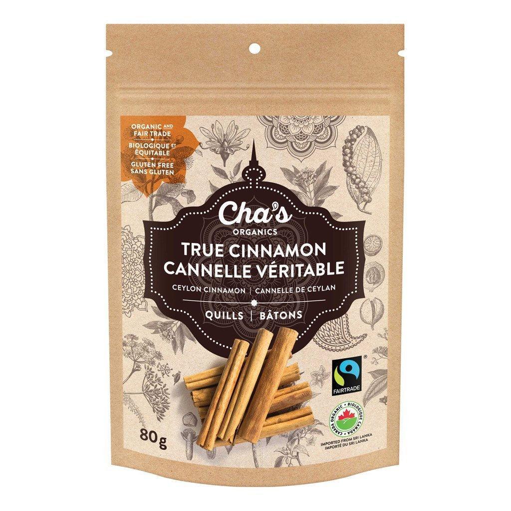 Bâtons de Cannelle Véritable Bio Cha's Organics - La Boite à Grains