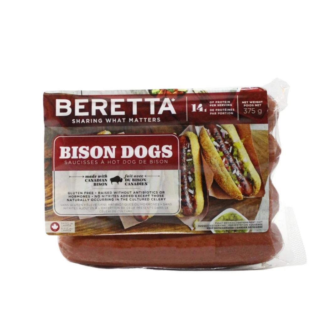 saucisses à hot-dog de bison Beretta - La Boite à Grains