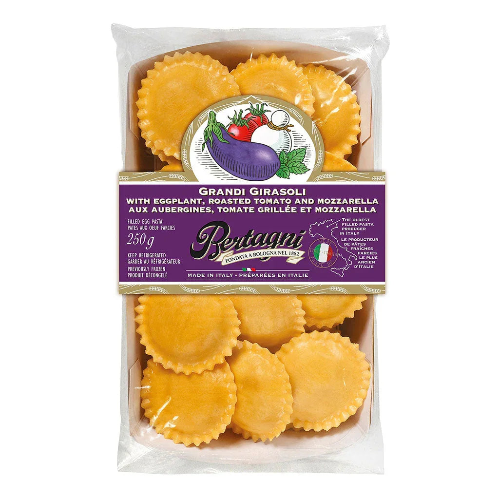 bertagni grandi girasoli aux aubergines tomates grillées et basilic 250 g