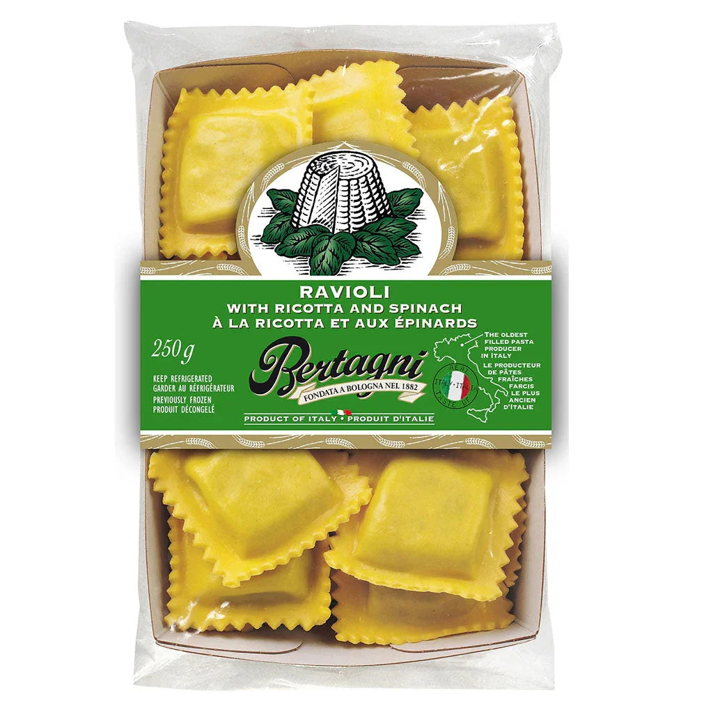 bertagni ravioli with ricotta and spinach 250 g