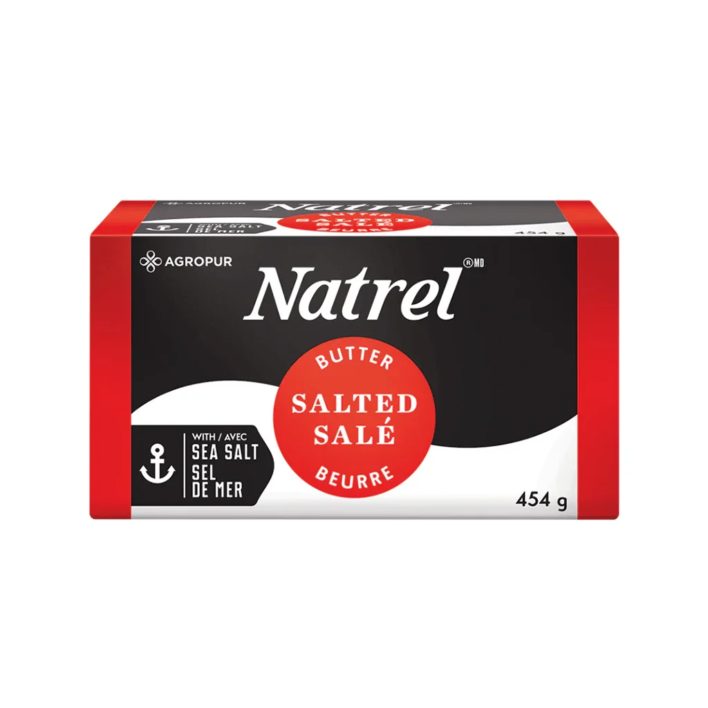 Salted Butter with Natrel Sea Salt - La Boite à Grains