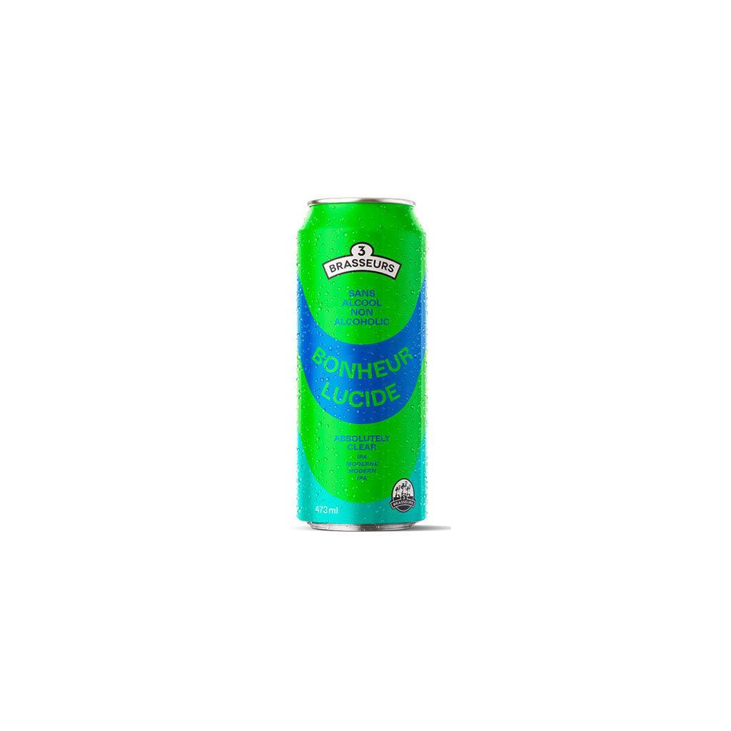 Bière Bonheur Lucide IPA Moderne Sans Alcool 3 Brasseurs